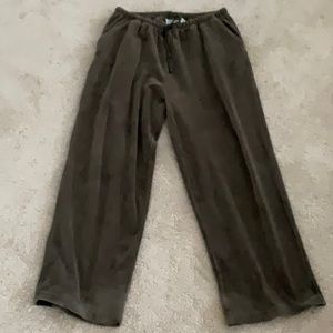 Karen hart velour wide leg pant size L ~ XL khaki color